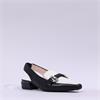 Hispanitas Azucena Slingback Block Heel - Black White